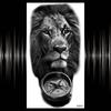Kompass Brief Temporäre Tattoo Für Männer Frauen Erwachsene Realistische Gefälschte Wolf Schädel Tattoos Aufkleber Tiger Schwarz Wald Tatoos Unterarm