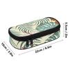 Pen Case Classic Design Durable 300D Polyester Zipper Closure with Main Compartment Mesh Pocket and Pen Slots for Daily School Use