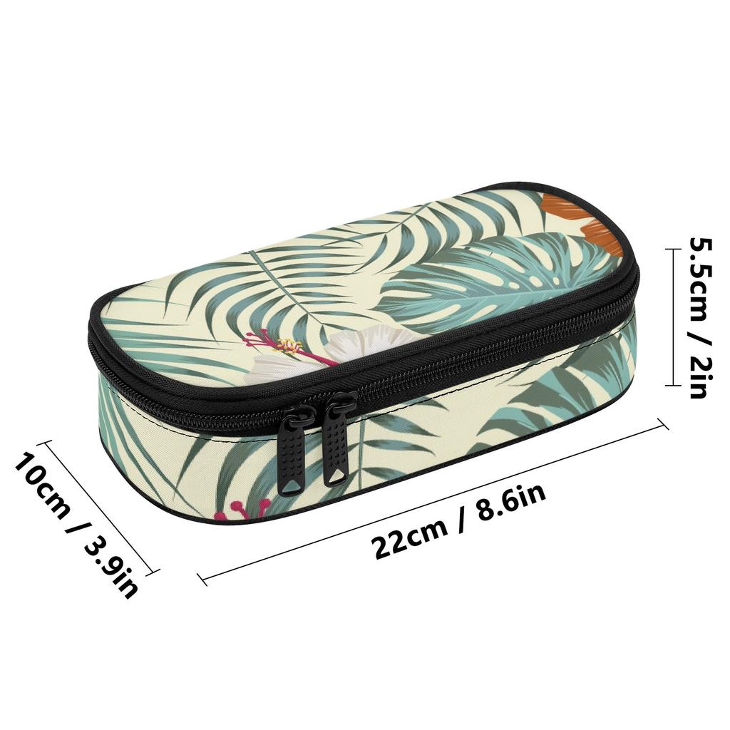 Pen Case Classic Design Durable 300D Polyester Zipper Closure with Main Compartment Mesh Pocket and Pen Slots for Daily School Use