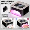SUN S50 UV LED Nail Dryer Rechargeable 57 LED Lamp Beads Nail Lamp Professional Curing of All Gel Nail Polish Curing Lamp Tools