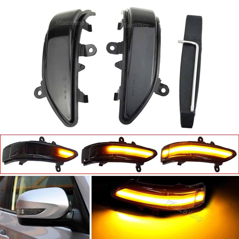 2pc LED Car Rear View Side Mirror Turn Signal Light Rearview Mirror Repeater Lamp LED For Subaru Forester Outback Legacy Tribeca