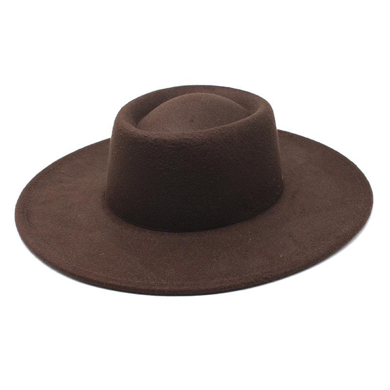 JYL TS DIY Двойной рельс Шляпа Ковбойская шляпа Фелт brown_Adult57-59cm джунглях зеленый