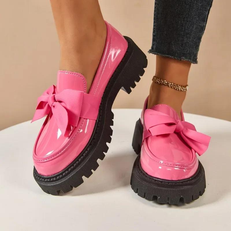 2025 Brand Ladies Shoes Slip-on Women's High Heels Fashion Butterfly-knot Outdoor Casual Plus Size Best Seller Shoes for Women