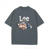 Heavy Trendy Brand Short-sleeved T-shirt Men's Doraemon Summer Loose Casual Trend Anime Clothes  T Shirts  Men Clothing