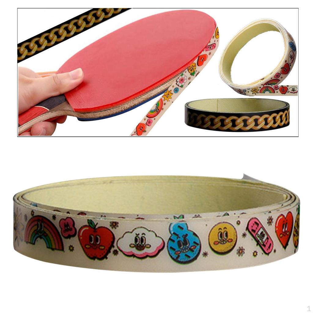 Kantband för bordtennisracket, 8,5 mm bredd Skydd Gummi och Racketblad