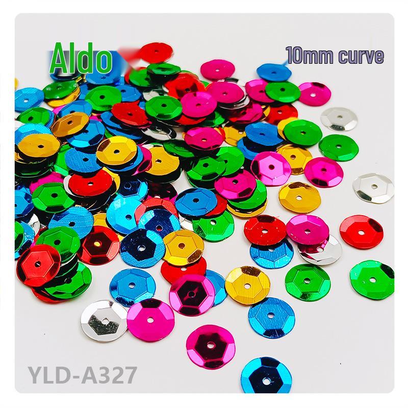 

10mm Round Silver Concave PVC Sequins for DIY Jewelry & Clothing Accessories 20g/pack