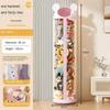 Dustproof Toy Storage Bucket Transparent Large Capacity Storage Bucket Space Saving Floor Standing Toy Storage Basket with Lid