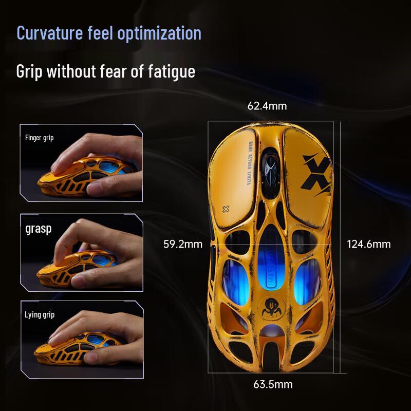 GravaStar Cocoon X Lightweight Tri-Mode Gaming Mouse