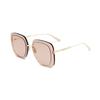 Seitenspiegelbein Buchstabe Metall Unregelmäßige Form Sonnenbrille Damen Sonnenbrille Gold ULTRADIORSUB0EO
