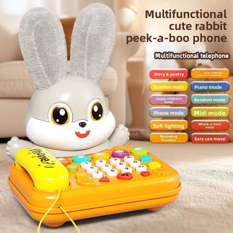 Simulation Telephone Rabbit With Tell Stories Children Educational Toy Gift