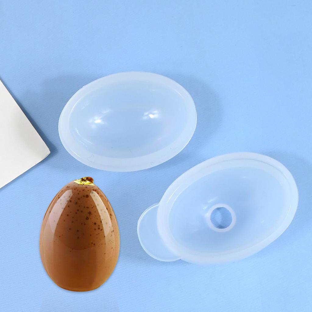 3D Egg Shape Silicone Molds Fondant Fondant Cake Molds Making Pastry Chocolate Molds Baking Decorating Tool Nonstick