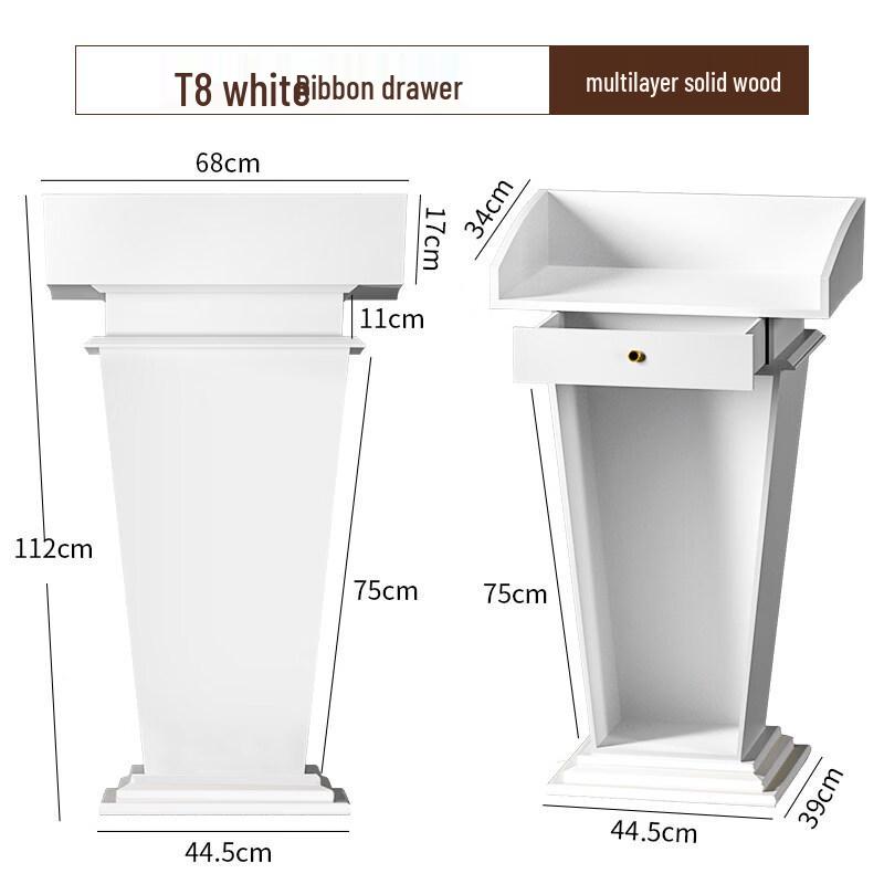 Solid Wood Lectern Podium