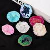 1pc Natural Crystal Aura Moroccan Agate Crystal Cave Ornament Crystal Raw Stone Treasure Pot Home Desktop Decoration Stone gifts