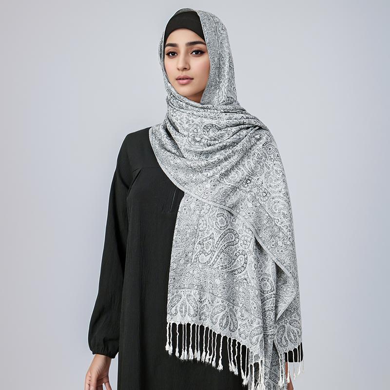 Luxury Brand Winter Cashmere Pashmina Shawl Lady Wrap Warm Autumn Scarves Design Print Female Foulard Cotton Stoles Scarf