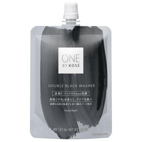 

ONE BY KOSE Face Wash Pore Double Black Washer Body 140 г Sebum Dullness Dead Skin Clay