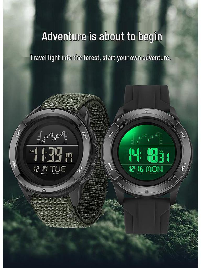 Sanda Multifunctional Digital Watch: Single Display, Alarm, Large Dial, Waterproof Sports Watch for Students.
