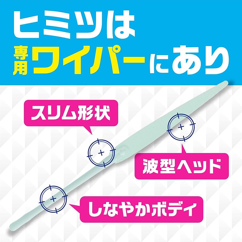 Rakuhapi Air Conditioner Mold Prevention Crevice Wiper Set, Unscented [1 Wiper Body + 4 Sheets]
