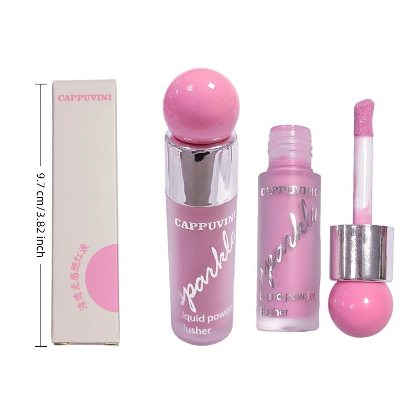 Cappuvini Gloss Clear Water-Like Blush Liquid Sweet Girl'S Energetic Blush For Daily Whitening Naturally Breathable Lightweight