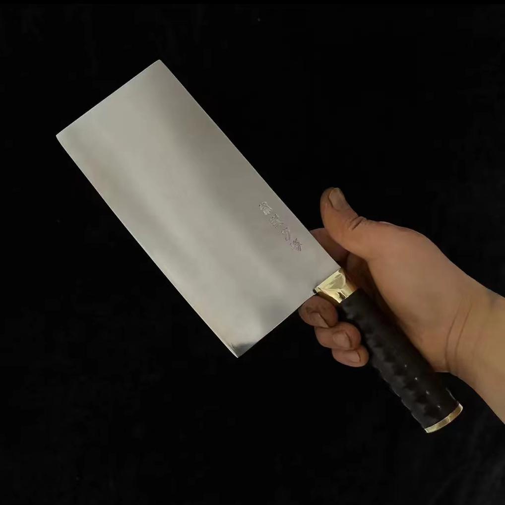 8 Inch Sharp Kitchen Knives 3 Layers Aviation Special BG42 Steel Blade Chefs Cleaver Slicing Handmade Forged Knife Cooking Tools