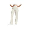 Adidas Originals Clover Embroidered Logo Flared Track Pants Women Bottoms Beige HY1360