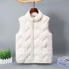 Women's Slim-Fit Lightweight Warm Down Cotton Vest - Autumn/Winter Waistcoat for Middle-Aged Mothers