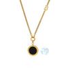 Turtleneck Long-Style Fashionable Versatile Roman-Style Black White Double-Sided Pearl Pendant Women's Bamboo Chain