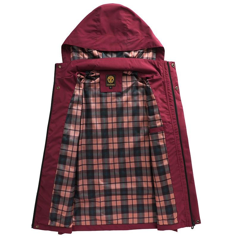 Casual Jacket Parker Coat Hooded Jacket Men's New Waterproof Hooded Outdoor Men's Clothing