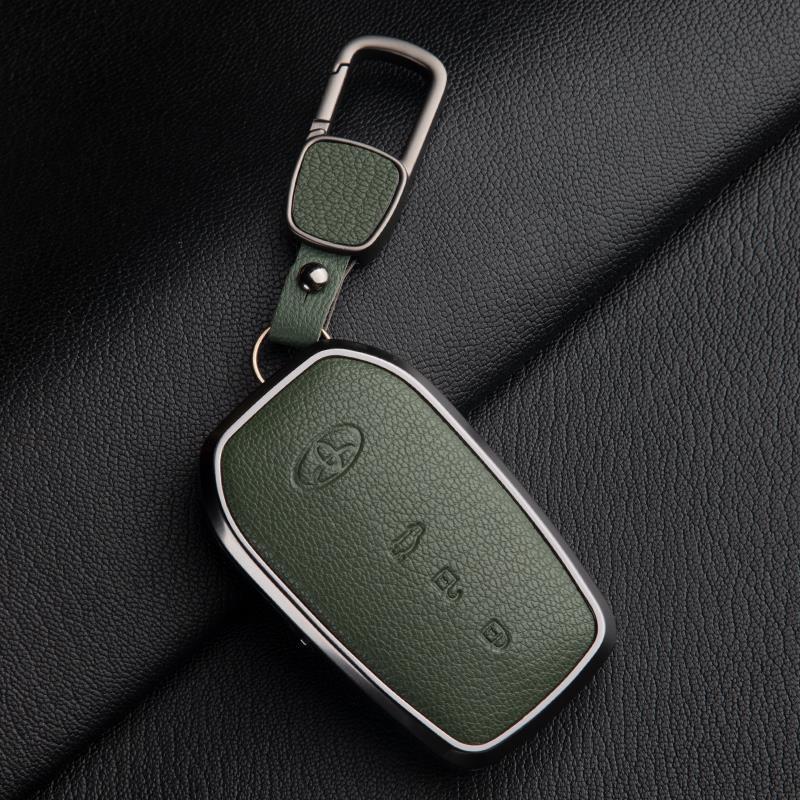 Skórzany Etui na Kluczyki do Toyota Camry, Highlander, Prado, Land Cruiser, Venza, RAV4 - 9. Gen