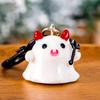 1/6Pcs Cartoon Halloween Keychain Cute Pumpkin Ghost Car Keyring Bag Earphone Cover Pendant Decoration Couple Friends Gifts