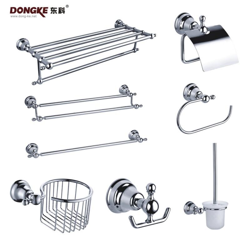Rustic French Style Towel Rack Wall Mounted Bathroom Organizer Shelf With Electroplated Finish