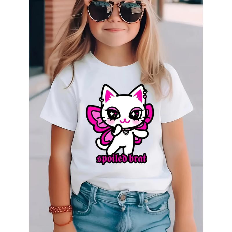 2026 New Hot KPop Demon Hunters Child Short Sleeve T-shirt Anime Character Print Tees Boys Girls Casual Tops Birthday Gift