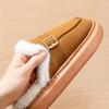Memory Foam Slippers Women Suede Platform EVA Sole Warm Home Shoes Winter Non Slip Comfortable