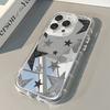 Shining Star Pattern Back Mirror Phone Case For iPhone 17 Pro Max 11 12 13 14 15 16 7 8 Plus Air X XR XS Shockproof Soft Cover