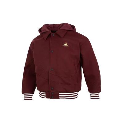 Veste décontractée ample à capuche avec broderie de dragon pour homme Vêtement d'extérieur Bourgogne IT0210
