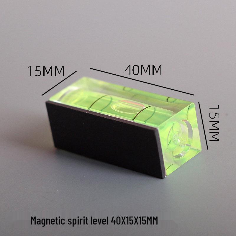 Mini Magnetic Bubble Level Ruler: Compact Spirit Level Tool for Home Measuring and Water Heating Tasks.