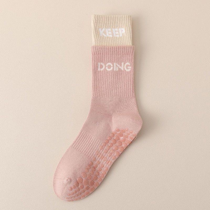 Yoga Socks, Women's Anti-slip Socks, Women's Mid-calf Pilates Socks, Indoor Sports Floor Socks, Summer Women's Long Stockings
