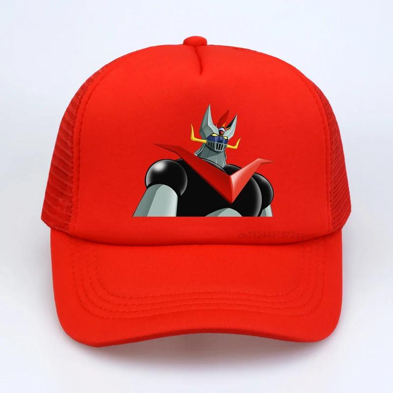 Mazinger Z baseball cap Anime Goldorak Mazinger Z mesh trucker caps outdoor casual sports Snapback hats adjustable sun hat Adjustable