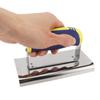 Stainless Steel Trowel Portable Flat Finishing Wall Corner Spatula with Soft Grip Handle for
