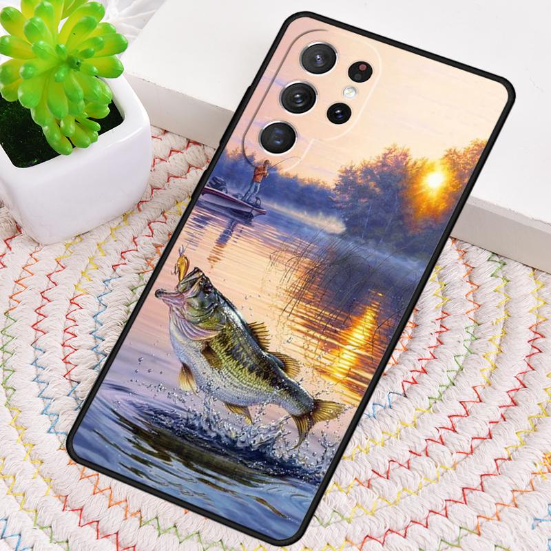 Pike Fish Fishing Bait TPU Phone Case For Samsung Galaxy note 10 pro S26 S25 S24 S23 S22 Ultra Plus S21 FE S20 Shockproof Cover