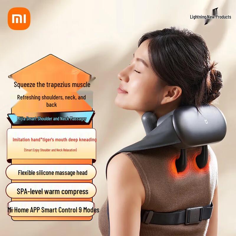 

Умный массажер для плеч и шеи Xiaomi, китайская вилка (адаптер в комплекте)