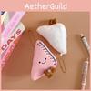 Smiling Expression Cute Triangle Ruler Plush Toy Pendant For Decoration Bag