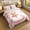 Easter Bunny Theme Personalized 3Pcs Bedding Set Custom Text & Name 1 Sheet 2 Pillowcases Household Bedding 1pc