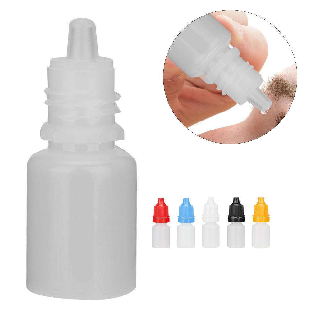 50pcs / Bag 5ml Portable Empty Eye Drops Eye Liquid Dropper Bottle Small Drop Bottle