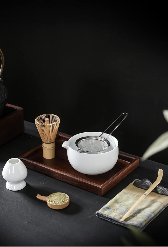 Matcha Depth 12cm X Height Matcha Bowl with Firing Tea Tea Tea 400ml Bowl Bowl, White, Approx. 6.7cm, Handle, Set, Bowl, Ceremony, Party, Practice,