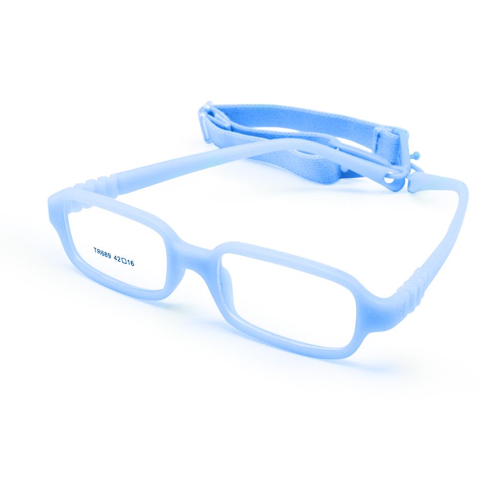 Baby Girl's Boy's Glasses Size 42mm with Cord No Screw One-piece Flexible Toddler Bendable Children Glasses Frame