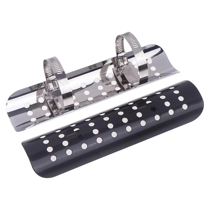 Copertura Scudo Termico Universale per Tubo di Scarico Moto Protezione Silenziatore Paramotore Accessori Moto Adatto per Moto