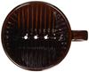Kalita Coffee Dripper, Ceramic, Brown, 102, Serves 2-4, Made in Japan, 102-Roto Brown, Drip Equipment, Ideal for Coffee Shops, Cafes, Outdoor