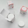 Box of 100 Thin Round Disposable Cosmetic Cotton Pads for Makeup Removal