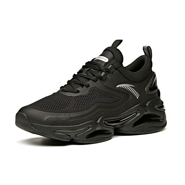 Anta Running Series Low-Top Running Shoes Men Sneakers Black 912045552-3