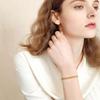 Stainless Steel Gold Color Double Spell Thick Twist Chain Bracelet Female Simple Temperamental Jewelry
